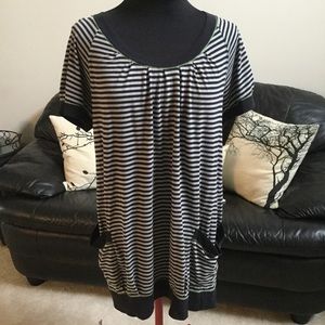 DKNY Striped Tunic